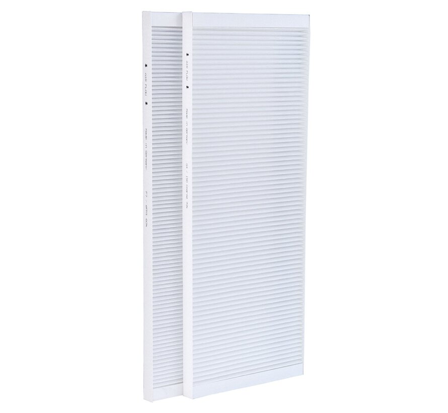 DucoBox Energy Premium 325 / 400 Filter set (2 pieces) - HQ-Filters Huismerk - 175×500×20 mm - F7 + G4 - ISO ePM1 55% + Coarse 60% - For clean supply and return air
