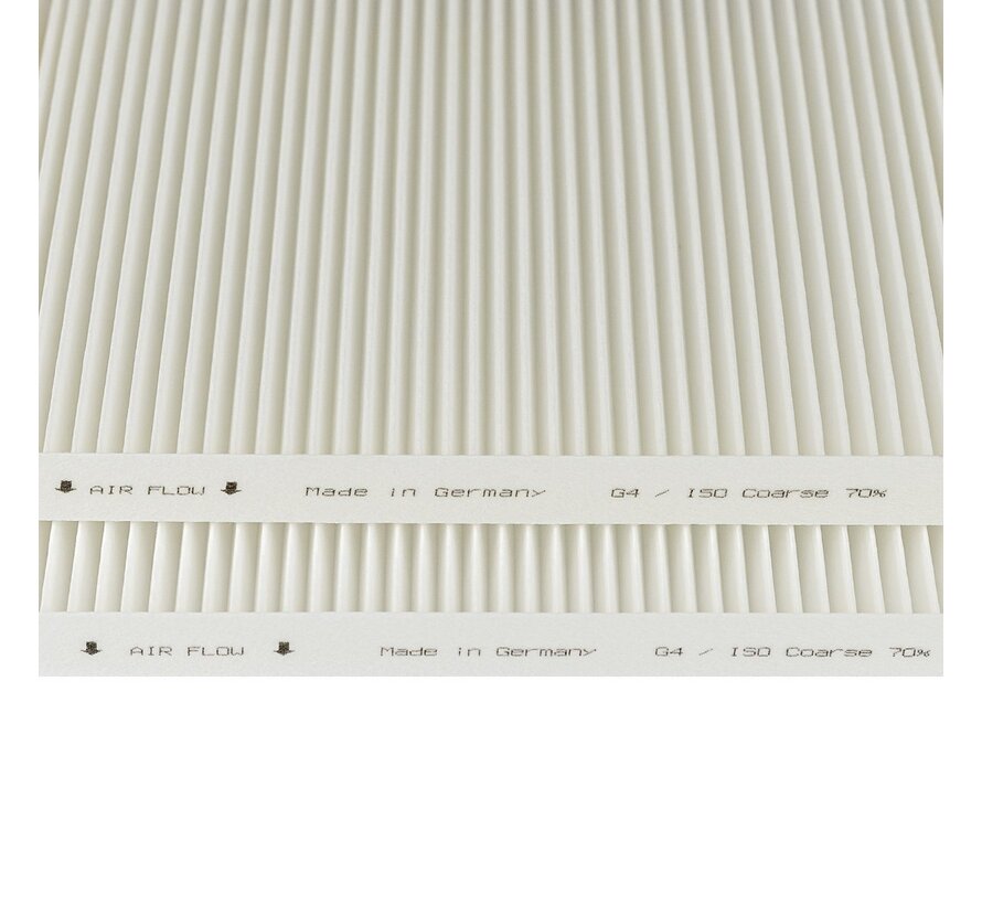 Vasco D400 II filter set - 2 pieces | G4+G4 | 230×230×20 mm | HQ-Filters house brand