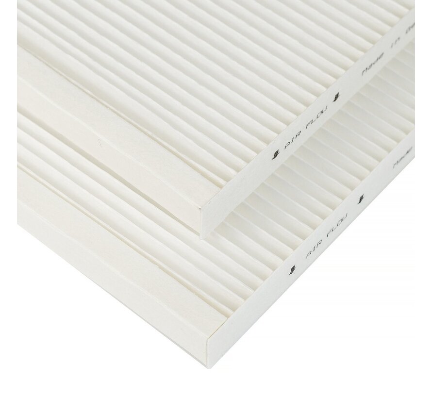 Vasco D400 II filter set - 2 pieces | G4+G4 | 230×230×20 mm | HQ-Filters house brand