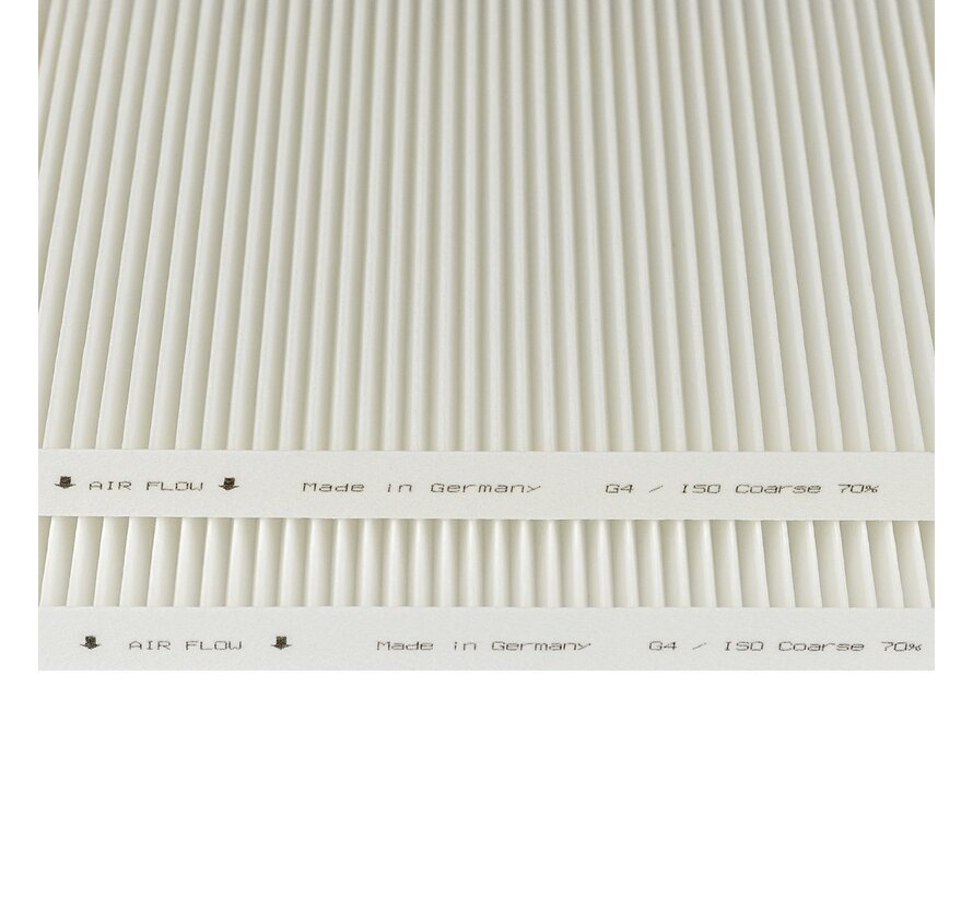 Vasco D400EP II filter set - 2 pieces | G4+G4 | 230×275×20 mm | HQ-Filters house brand