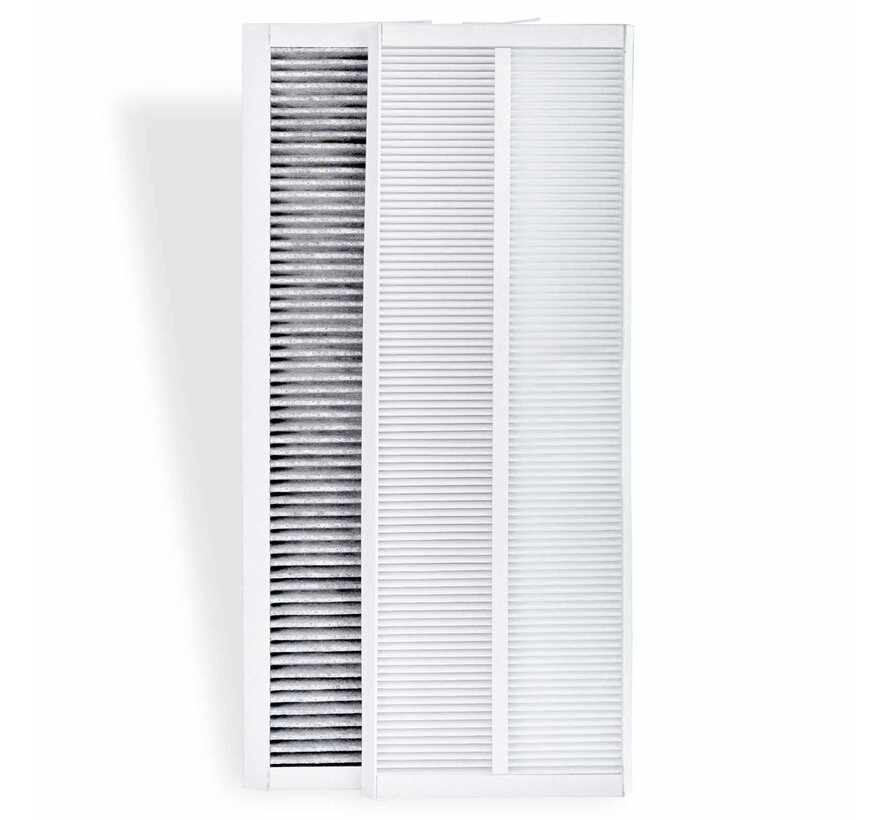 Zehnder ComfoAir Q G4 + F7 Activated Carbon Filter Set (2 pieces) - 160×500×20 mm - ePM1 60% + Coarse 60% - Fresh Scent alternative - HQ-Filters House Brand