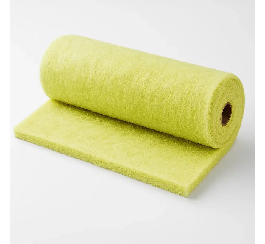 PaintStop Yellow filter roll – 2.00 × 20 metres – For quick-drying paints – Impregnated with viscose – Suitable for spray booths