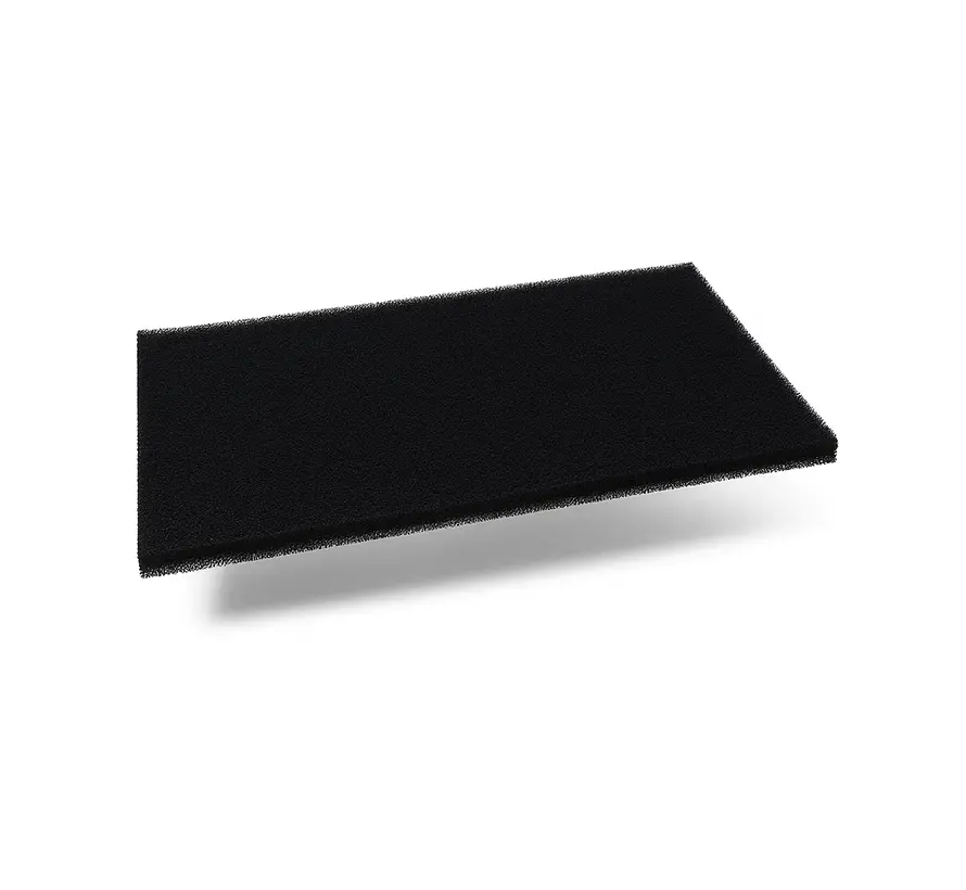Activated carbon filter mat 1000 × 1000 × 12 mm – Impregnated foam – Open cell structure – Low pressure drop – Original quality