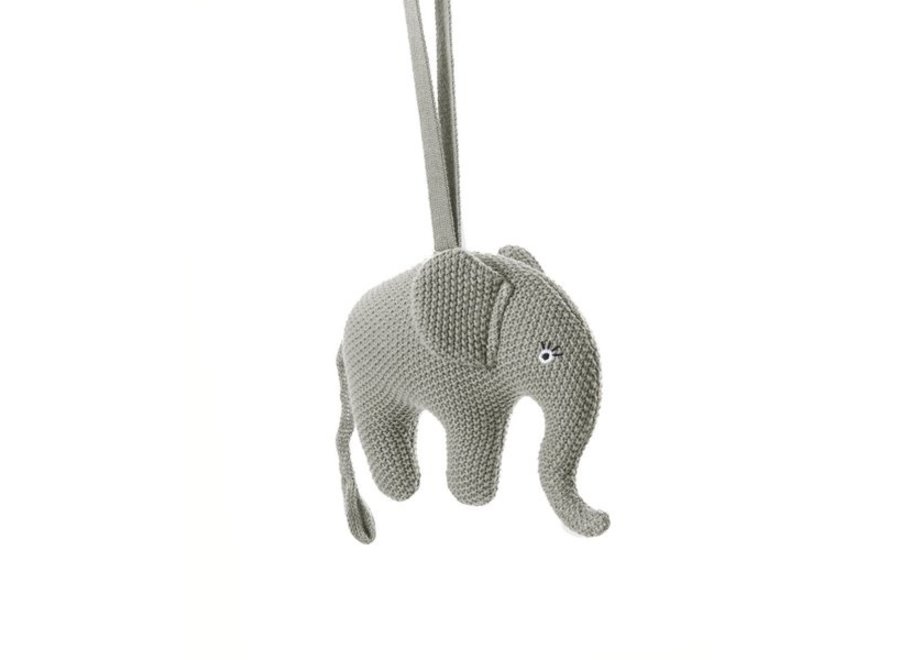 gevolg Zaailing Decoratie Muziekmobiel Olifant grijs - Baby & Kids Shop