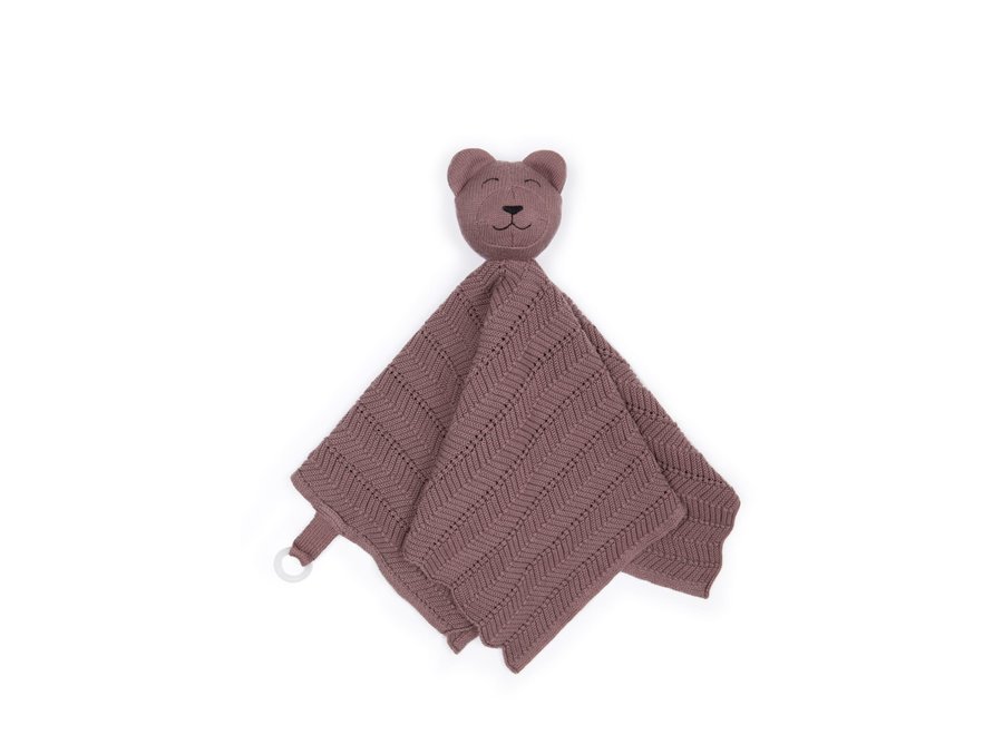 Knuffeldoek Donker roze teddy