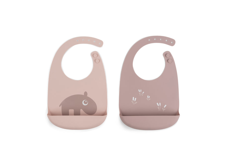 Silicone Bib 2-pack Ozzo Powder