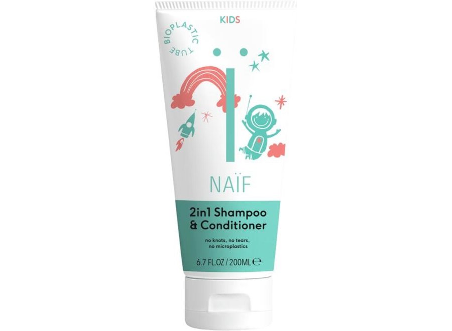 Naïf 2 in 1 Shampoo & Conditioner Kids 200 ml