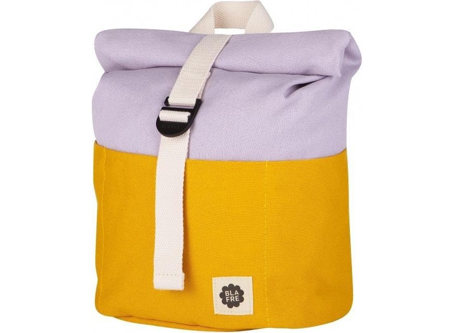 Roll-top rugzak 3-7 jaar Yellow - Light purple