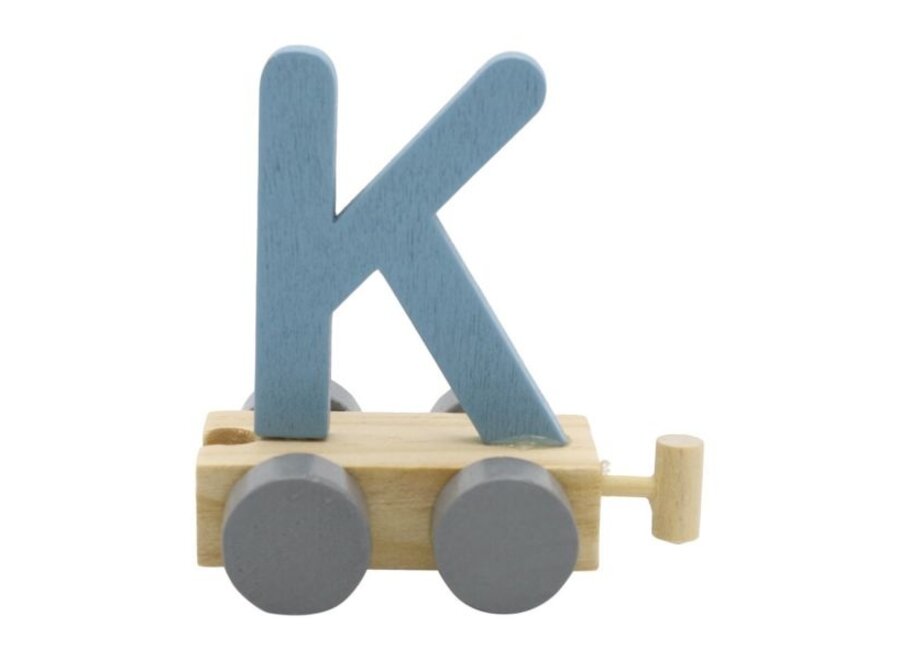 Treinletter K blauw