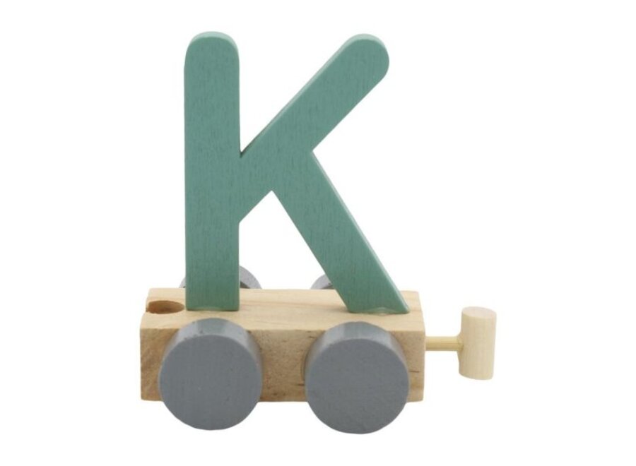 Treinletter K groen