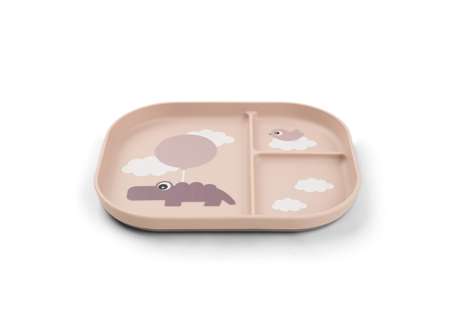 Foodie Compartment Plate Happy Clouds Powder