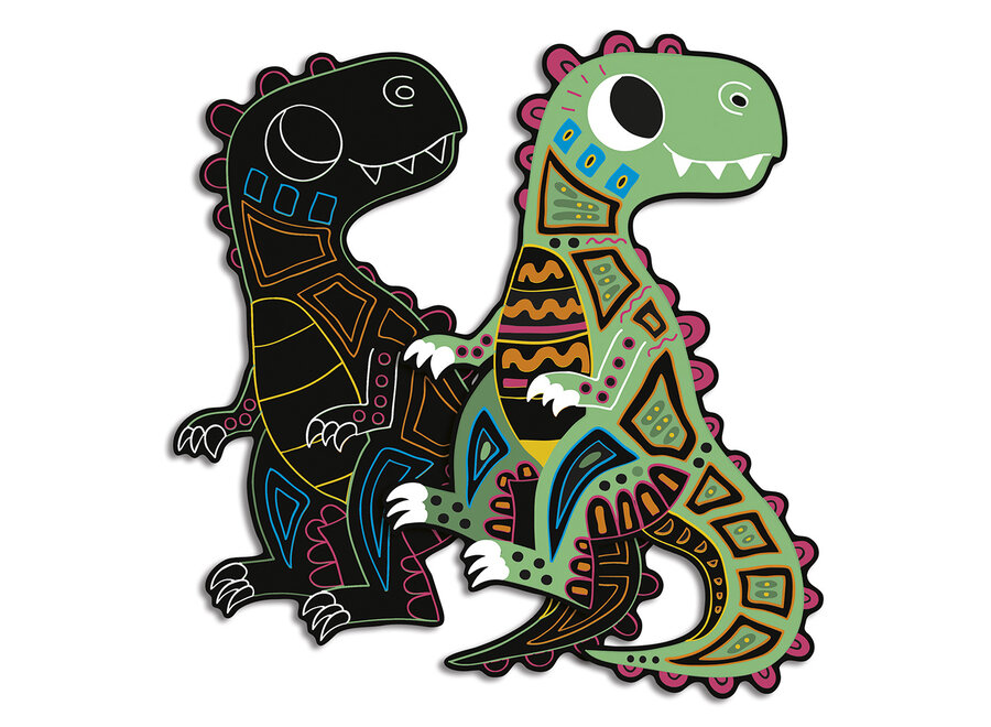 Janod Atelier - Scratch Art Dinosaurus