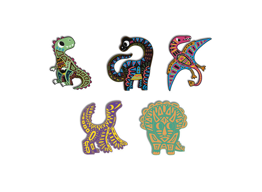 Janod Atelier - Scratch Art Dinosaurus