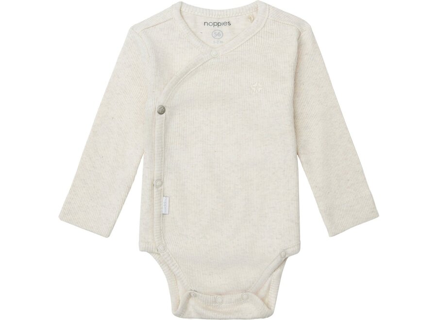 Unisex Romper rib Nino Oatmeal