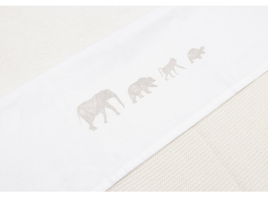 Laken Wieg 75x100cm Animals Nougat