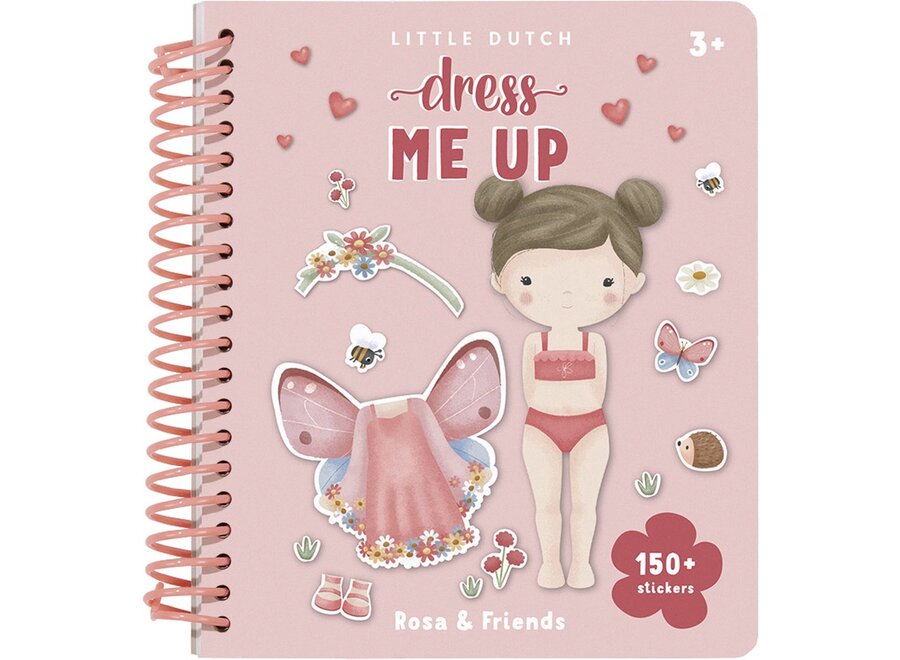 Aankleed- en stickerboek Rosa & Friends