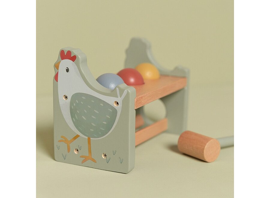 Hamerbankje met ballen Little Farm