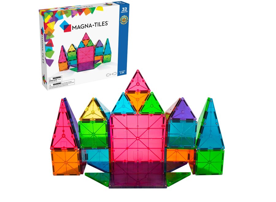 Magna-Tiles Clear Colors 32 stuks