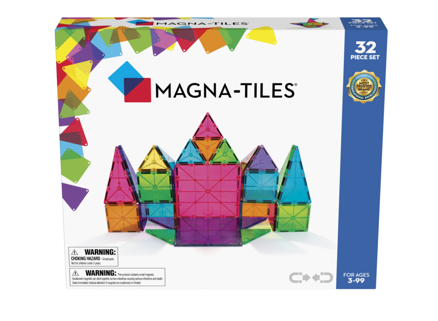 Magna-Tiles Clear Colors 32 stuks