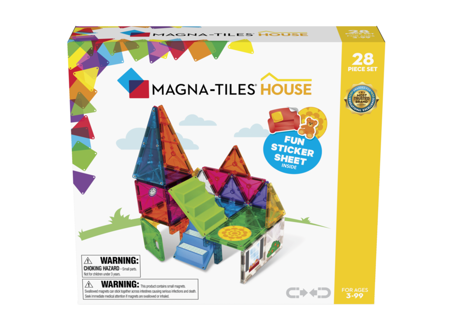 Magna-Tiles Clear Colors 28 stuks House set