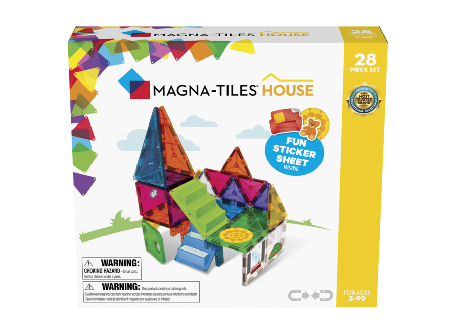 MagnaTiles Clear Colors 28 stuks House set