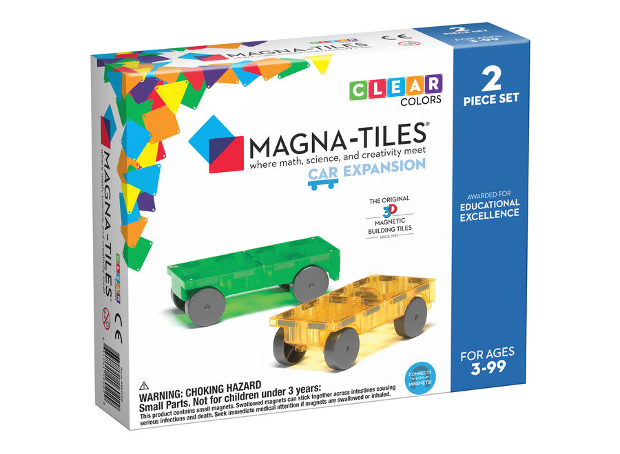 MagnaTiles Cars 2 stuks uitbreidingsset