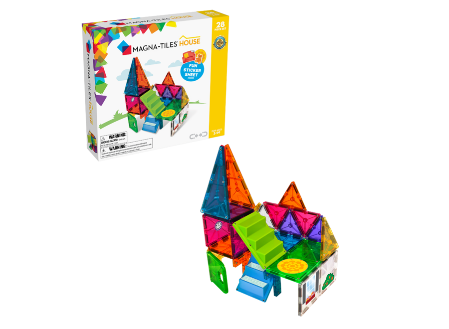 Magna-Tiles Clear Colors 28 stuks House set