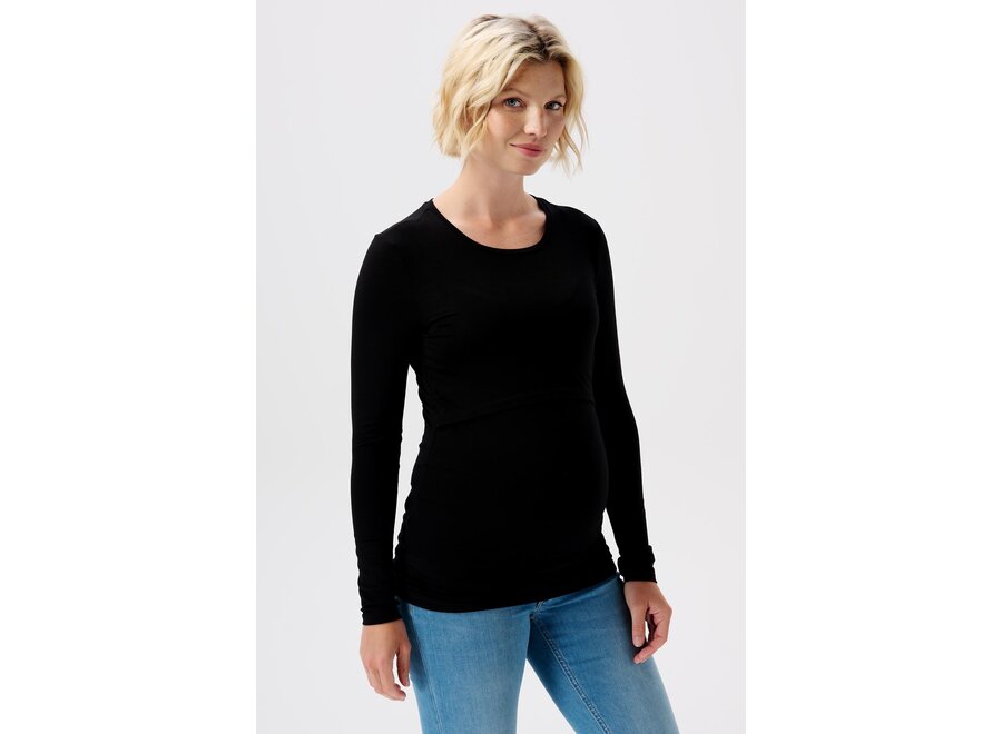 Nore nursing bi-stretch top LS