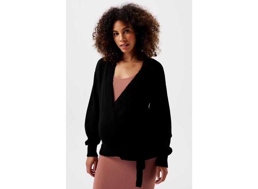 Cecia knit wrap Cardigan LS