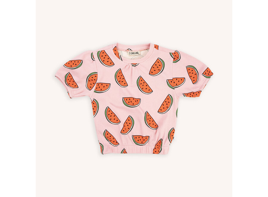 Watermelon - puffed short sleeve