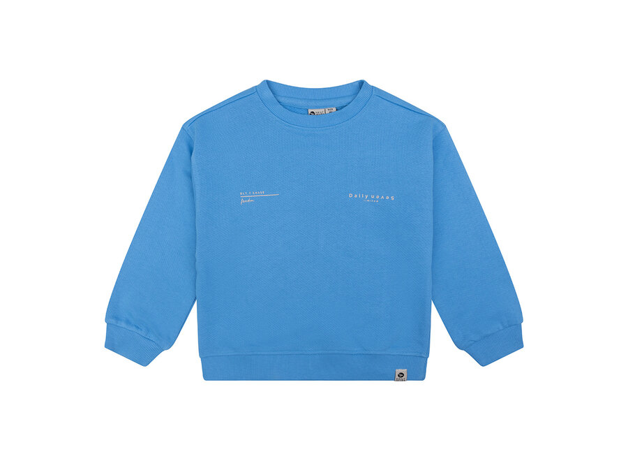Organic Sweater Oversized DLY7, Soft blue