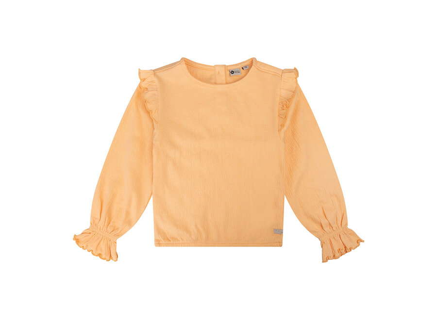 Organic T-shirt Longsleeve Structure, Dusty Salamon