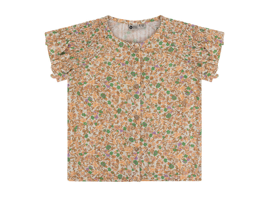 Shirt Short Sleeve Flower