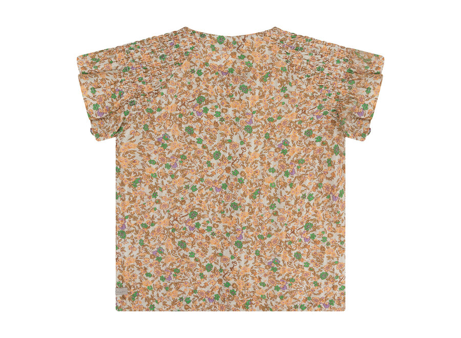 Shirt Short Sleeve Flower