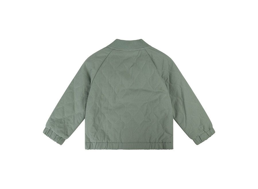 Oversized Bomber Jacket Padded, Stone Green