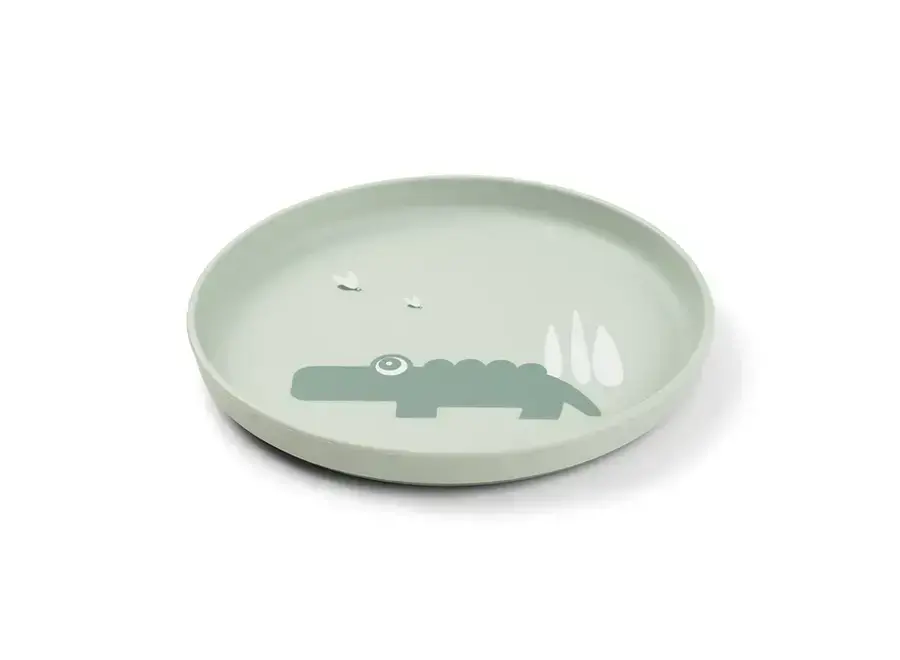 Foodie Plate Croco Green