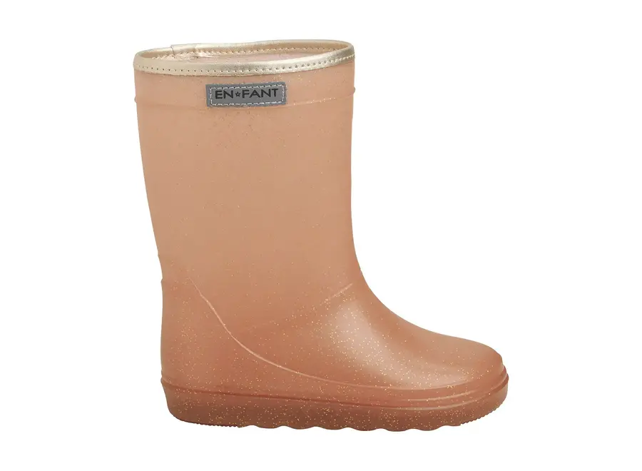 Rain Boots Glitter Old Rose
