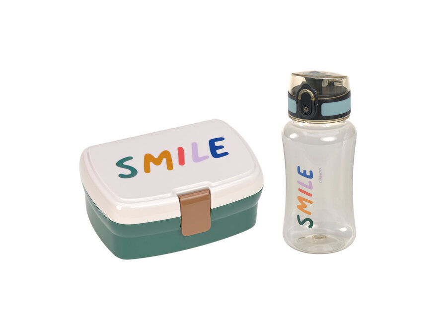 Lunch Set Little Gang Smile - Milkey/Ocean Green