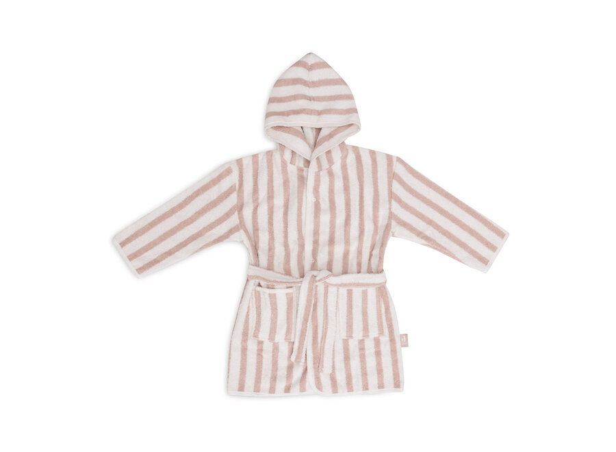 Badjas 1-2 jaar Stripe Terry Wild Rose