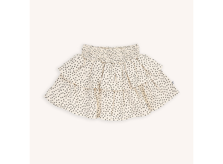 MINI DOTS – Double layered ruffled skirt