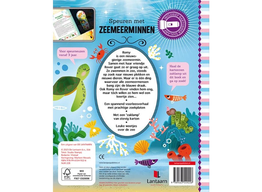 Zaklampboek Speuren met zeemeerminnen