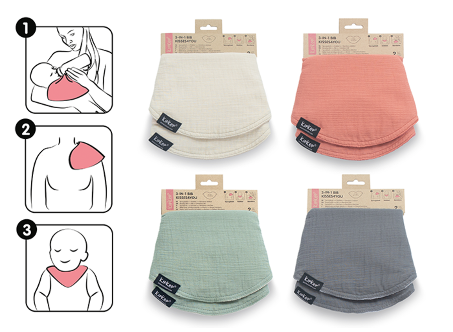 3-in-1 Bib - Sand