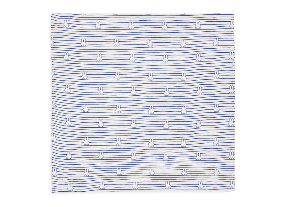 Hydrofiele doek Miffy Stripe Navy 70x70cm  3-pack