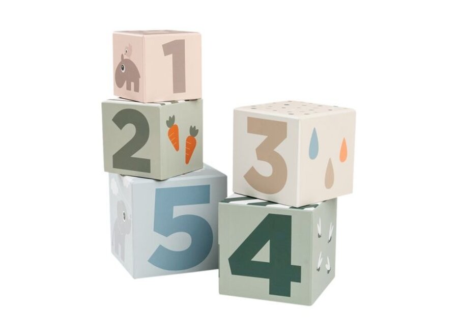 Stacking cubes 5 pcs Deer