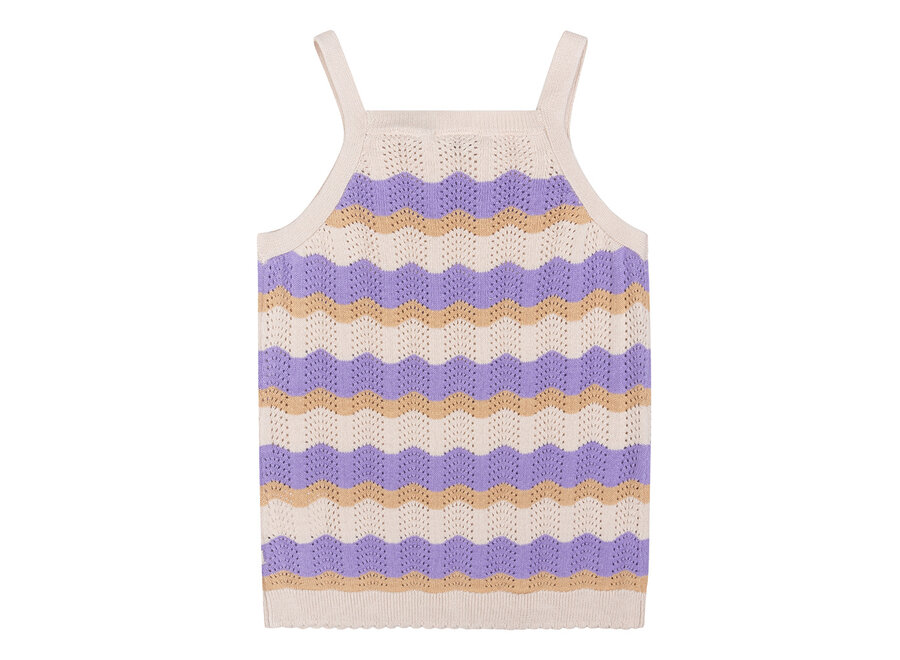 Knitted Singlet, Dahlia Purple