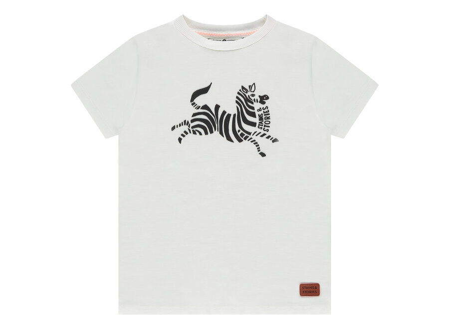 boys t-shirt short sleeve, milk BBE24307663