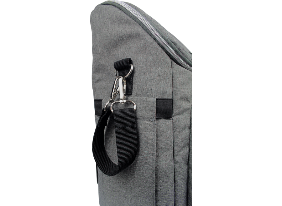 Daiper backpack 2 in 1 grey melange