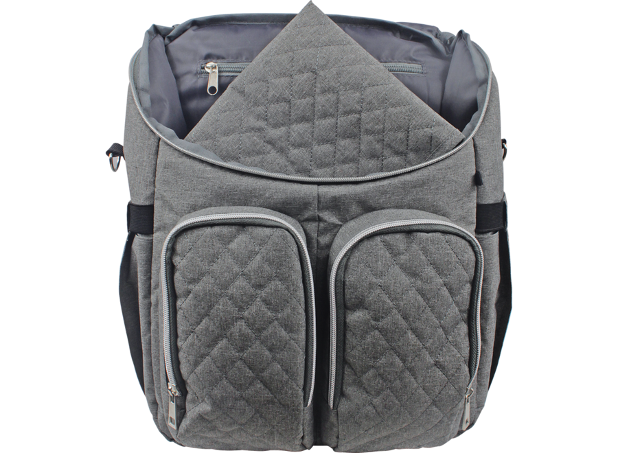 Daiper backpack 2 in 1 grey melange