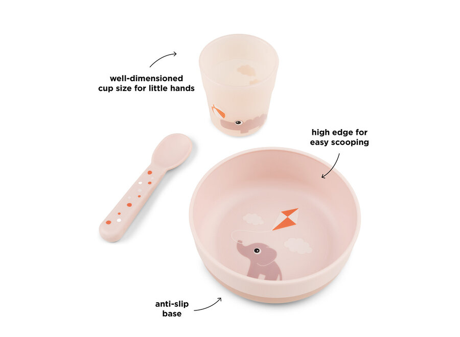 Foodie first meal set Playground pink