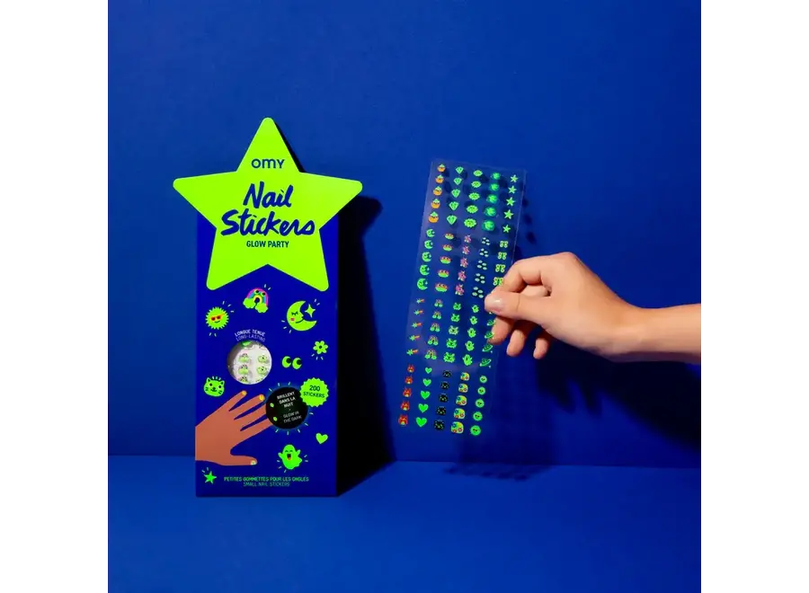 Nagelstickers - Glow party